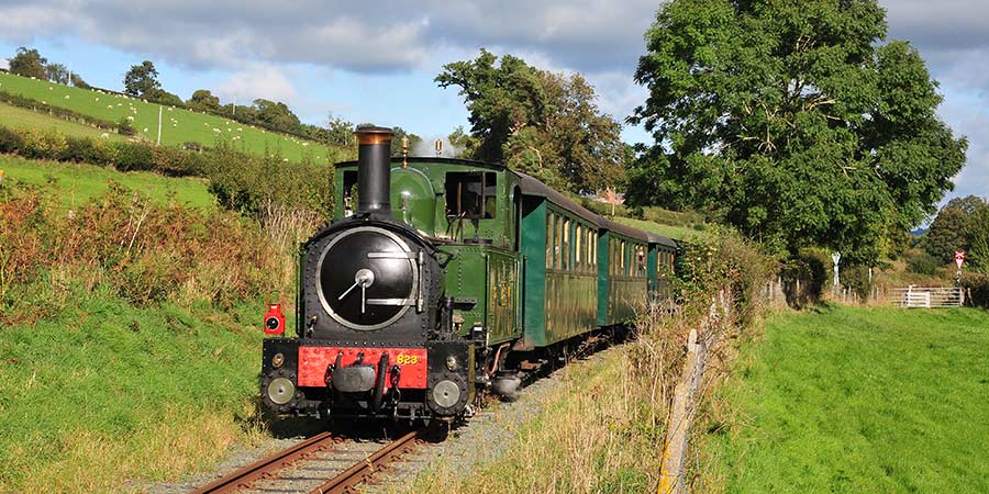 Travelling on the Welshpool and Llanfair Light Railway